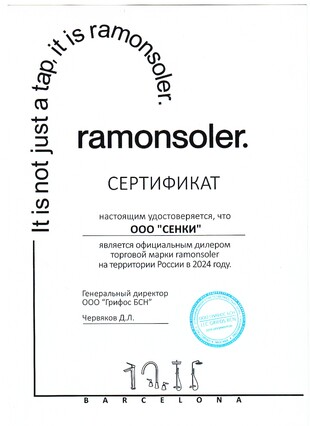 Сертификат Ramonsoler - 2024 г.