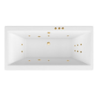 Ванна EXCELLENT Pryzmat Slim 180x80 "SMART" (золото)