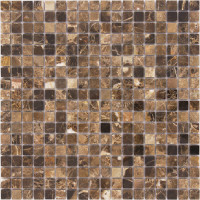 Мозаика из натурального камня Emperador Dark 15x15