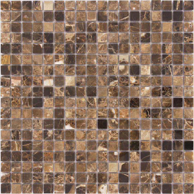 Мозаика из натурального камня Emperador Dark 15x15