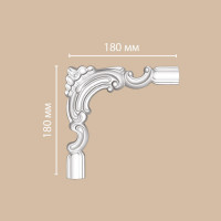 DP 8032 C/100  угол DECOMASTER-2 (180х180х25мм)