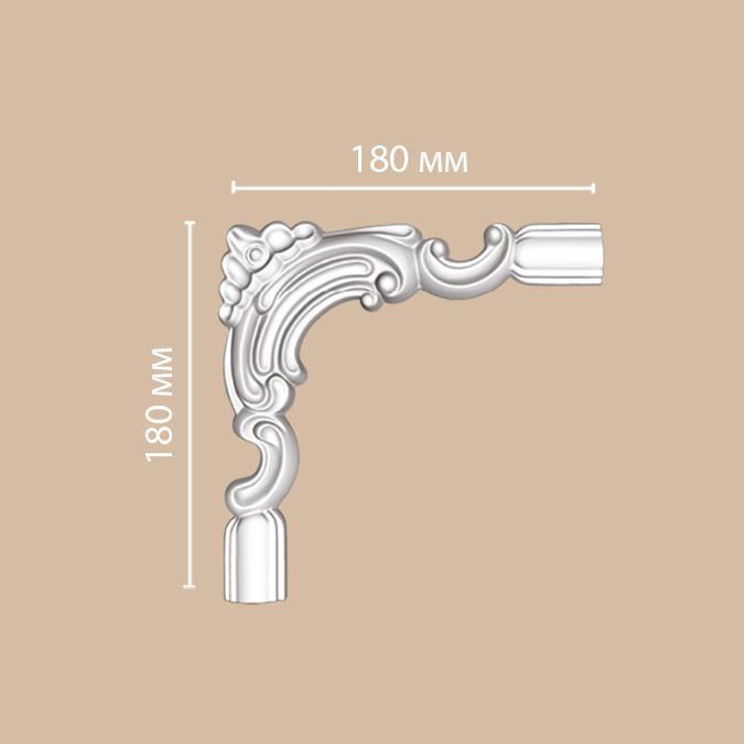 DP 8032 C/100  угол DECOMASTER-2 (180х180х25мм)