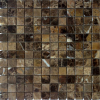 Мозаика из натурального камня Emperador Dark 23x23