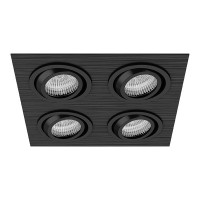 011624 Светильник SINGO X4  MR16/HP16 ЧЕРНЫЙ (в комплекте)