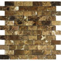 Мозаика из натурального камня Emperador Dark 23x48