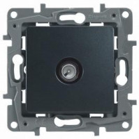 672665 Legrand Etika Антрацит Розетка TV оконечная 5 дБ, 5-862 мГц