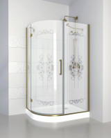 Душевое ограждение / уголок MAGIC-RH-1-120/90-ROYAL PALACE-PP-Cr-R