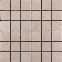 Мозаика из натурального камня M030-48P (Crema Marfil Extra)