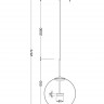 Подвесной светильник Maytoni MOD056PL-L12G3K