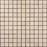 Мозаика из натурального камня M030-25P (Crema Marfil Extra)