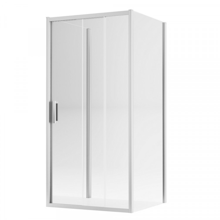 Душевое ограждение NEW TRENDY ALTA III 100x80x195 K-0571 (хром)