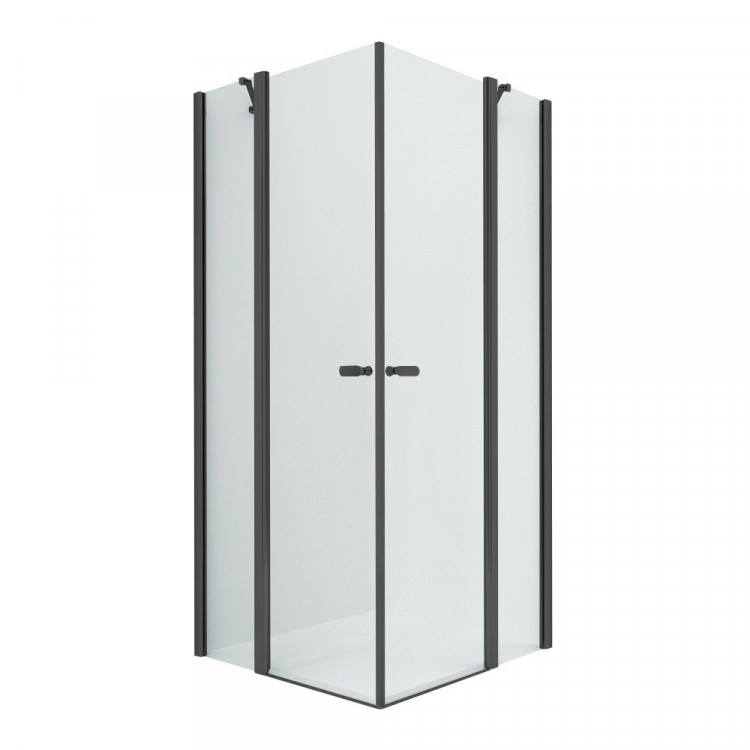 Душевое ограждение NEW TRENDY NEW SOLEO BLACK 2D 90x90x195 K-0553 (черный)