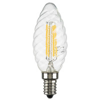 933702 Лампа LED FILAMENT 220V C35 E14 6W=65W 400-430LM 360G CL 3000K 30000H (в комплекте)