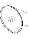 Зеркало круглое Ideal Standard CONCA T4133BH