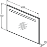 Зеркало с подсветкой Ideal Standard MIRROR&LIGHT T3343BH