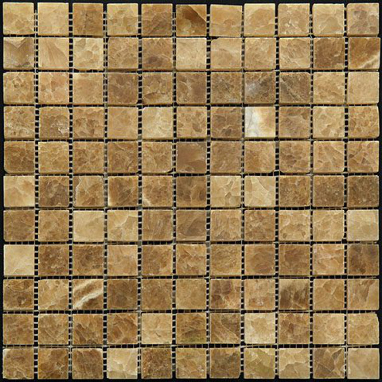 Мозаика из натурального камня M072-25P (Onyx Caramel)