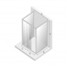 Душевое ограждение NEW TRENDY ALTA III 100x90x195 K-0572 (хром)
