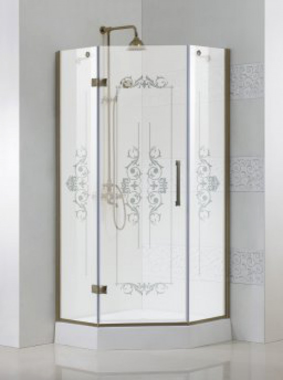 Душевое ограждение / уголок MAGIC-P-1-90-ROYAL PALACE-C-Br-L