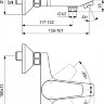 BC229AA ESLA Настенный смеситель для ванны/душа