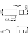 BC771A5 IDEALRAIN Держатель настенный для лейки