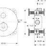 BD006XC Комплект Ideal Standard Ceratherm (A4888AA + A1000NU + B9448AA + B2618AA + B9445AA +B0383MY)