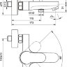 B0718AA CERAPLAN III Настенный смеситель для ванны/душа