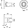 BC806AA IDEALRAIN Держатель настенный для лейки