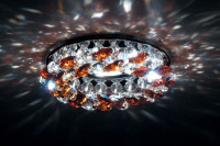Декоративные светильники с кристаллами Donolux DL061.02.1/7 crystal/topaz