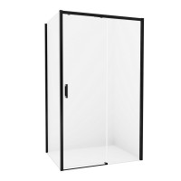 Душевое ограждение NEW TRENDY PRIME BLACK R 130x70x200 D-0323A/D-0127B (черный)