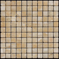 Мозаика из натурального камня M073-25T (Onyx Yellow)