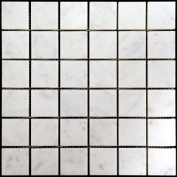 Мозаика из натурального камня M088-48P (Carrara)