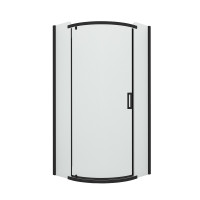 Душевое ограждение NEW TRENDY NEW KOMFORT BLACK 80x80x195 K-0468 (черный)