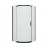 Душевое ограждение NEW TRENDY NEW KOMFORT BLACK 80x80x195 K-0468 (черный)