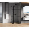 Душевое ограждение NEW TRENDY NEW RENOMA BLACK R 120x90x195 D-0385A/D-0119B (черный)