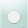 Панель смыва TECEloop Urinal 9242651 зеленое стекло, кнопка белая