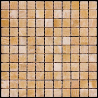 Мозаика из натурального камня M073-25P (Onyx Yellow) (M073-GP)