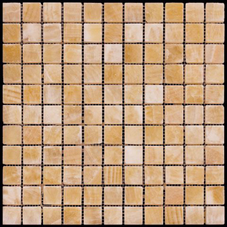 Мозаика из натурального камня M073-25P (Onyx Yellow) (M073-GP)
