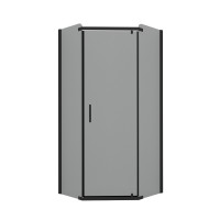 Душевое ограждение NEW TRENDY NEW KOMFORT BLACK 90x90x190 K-0450 (черный)