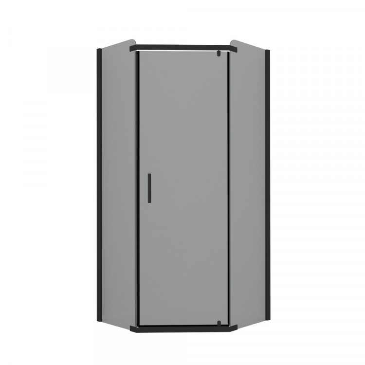 Душевое ограждение NEW TRENDY NEW KOMFORT BLACK 90x90x190 K-0450 (черный)