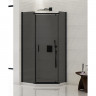 Душевое ограждение NEW TRENDY NEW KOMFORT BLACK 90x90x190 K-0450 (черный)