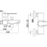Смеситель для ванны с душем Paffoni Blu BLU022CR