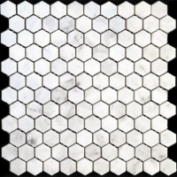 Мозаика из натурального камня M088-DP (Carrara)