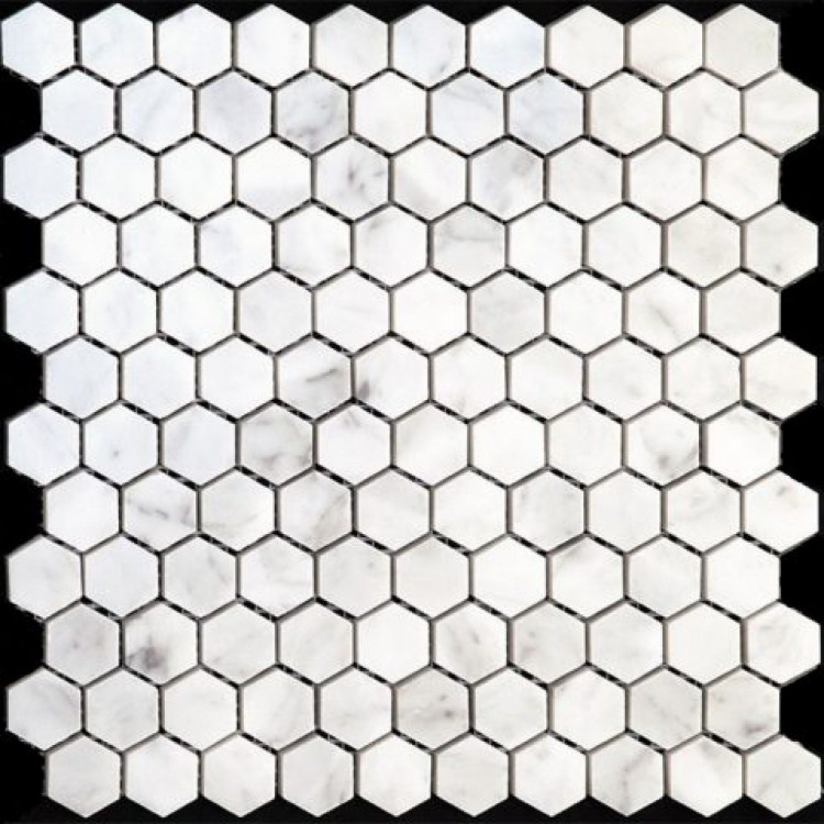 Мозаика из натурального камня M088-DP (Carrara)