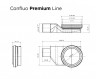 Трап Pestan Confluo Premium White Glass Line 300