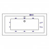 Ванна EXCELLENT Savia Duo 170x80 "SMART" (золото)