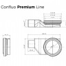 Трап Pestan Confluo Premium Black Glass Line 450