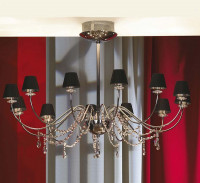 Люстра Lussole LSQ-5703-12 Frascati хром