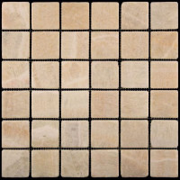 Мозаика из натурального камня M073-48T (Onyx Yellow)