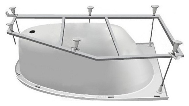 Сборный каркас к ванне AZARIO KAPRIS 170 см (шпильки) универсальный (AV.0063170K) AV0063170K