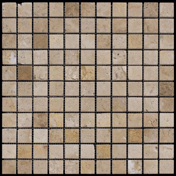 Мозаика из натурального камня M090-25P (Travertine)